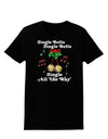 Jingle Bells All the way Womens Dark T-Shirt-TooLoud-Black-X-Small-Davson Sales