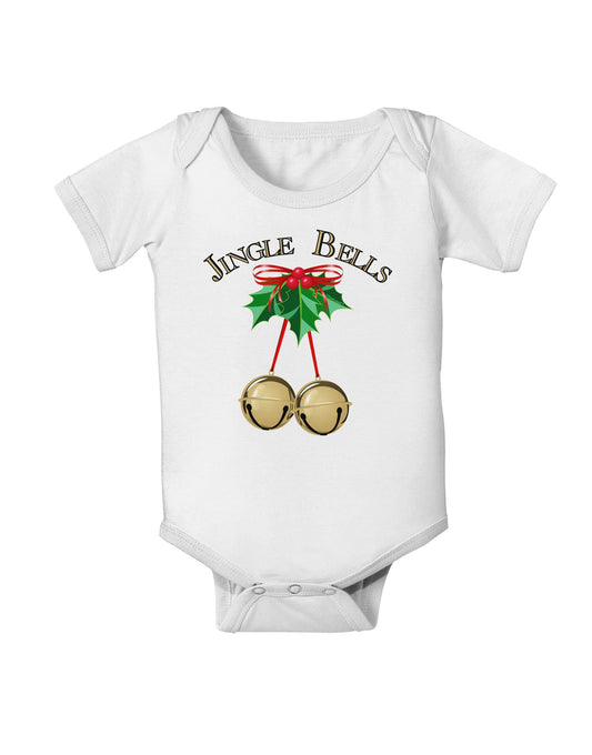 Jingle Bells Baby Romper Bodysuit by-Baby Romper-TooLoud-White-06-Months-Davson Sales