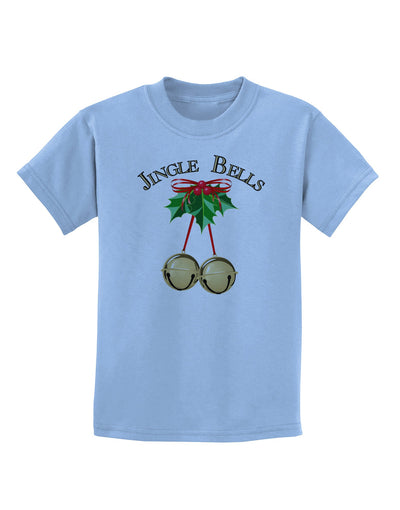 Jingle Bells Childrens T-Shirt-Childrens T-Shirt-TooLoud-Light-Blue-X-Small-Davson Sales