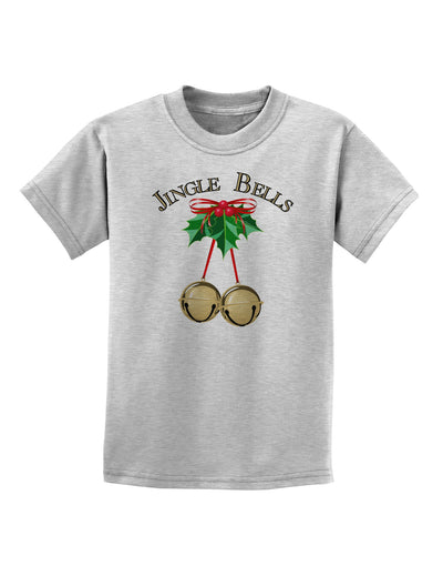 Jingle Bells Childrens T-Shirt-Childrens T-Shirt-TooLoud-AshGray-X-Small-Davson Sales