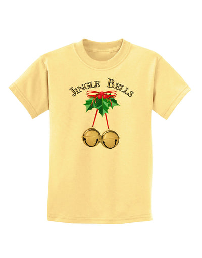 Jingle Bells Childrens T-Shirt-Childrens T-Shirt-TooLoud-Daffodil-Yellow-X-Small-Davson Sales