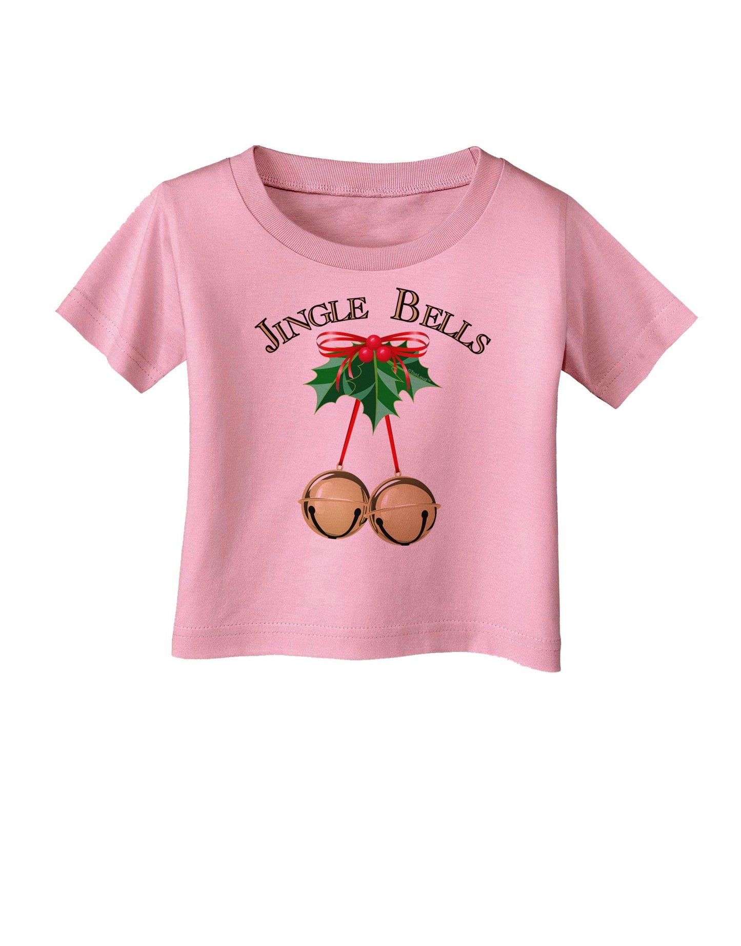 Jingle Bells Infant T-Shirt-Infant T-Shirt-TooLoud-Candy-Pink-06-Months-Davson Sales
