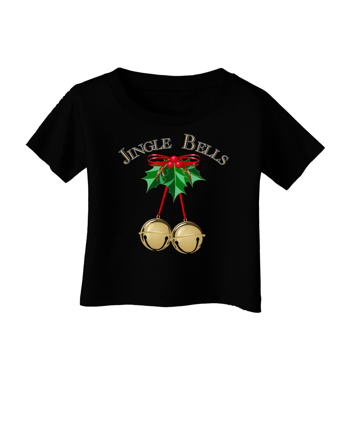 Jingle Bells Infant T-Shirt Dark by-Infant T-Shirt-TooLoud-Black-06-Months-Davson Sales