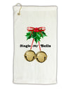 Jingle My Bells Micro Terry Gromet Golf Towel 11&#x22;x19-Golf Towel-TooLoud-White-Davson Sales