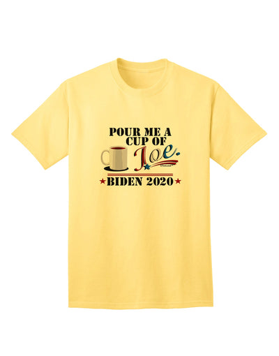 Joe Biden Adult T-Shirt - A Perfect Choice for Coffee Enthusiasts-Mens T-shirts-TooLoud-Yellow-Small-Davson Sales
