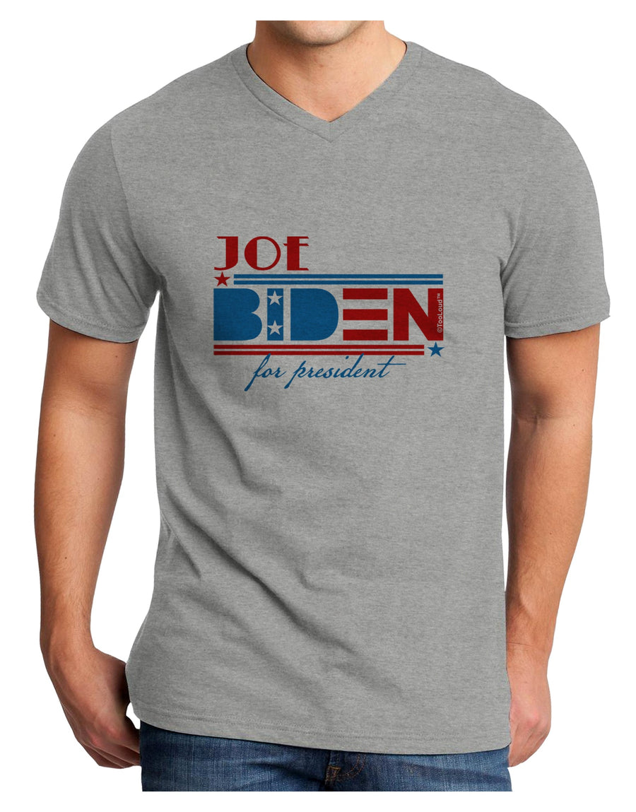 Joe Biden for President Adult V-Neck T-shirt White 4XL Tooloud
