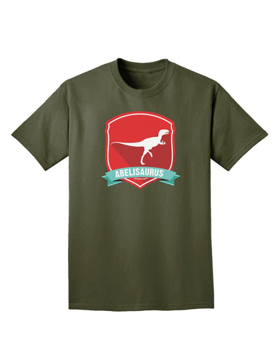 Jurassic Abelisaurus Dinosaur Design Adult Dark T-Shirt by TooLoud-Mens T-Shirt-TooLoud-Military-Green-Small-Davson Sales