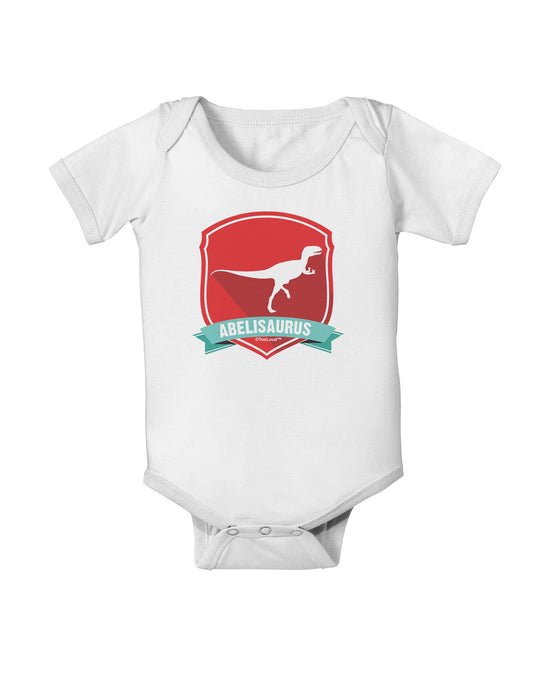 Jurassic Abelisaurus Dinosaur Design Baby Romper Bodysuit by TooLoud-Baby Romper-TooLoud-White-06-Months-Davson Sales