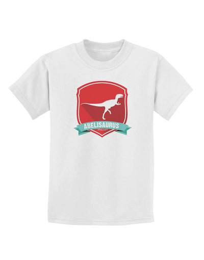 Jurassic Abelisaurus Dinosaur Design Childrens T-Shirt by TooLoud-Childrens T-Shirt-TooLoud-White-X-Small-Davson Sales