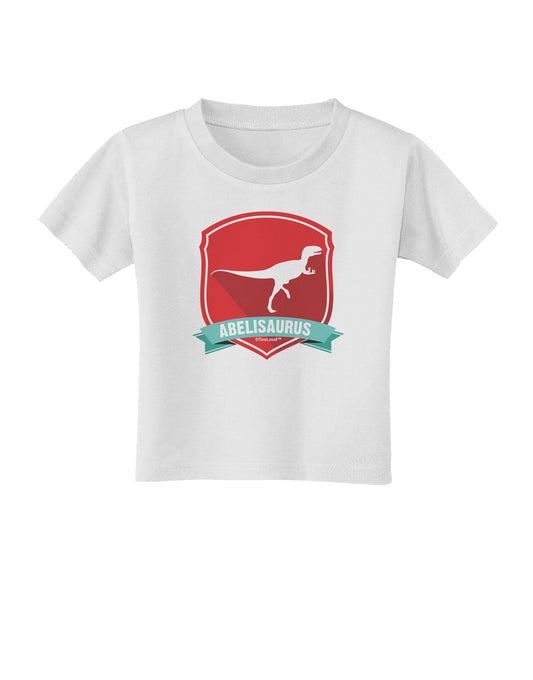 Jurassic Abelisaurus Dinosaur Design Toddler T-Shirt by TooLoud-Toddler T-Shirt-TooLoud-White-2T-Davson Sales