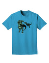 Jurassic Dinosaur Design 1 Adult Dark T-Shirt by TooLoud-Mens T-Shirt-TooLoud-Turquoise-Small-Davson Sales