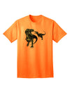 Jurassic Dinosaur Design 1 Adult T-Shirt - A Captivating Addition to Your Wardrobe by TooLoud-Mens T-shirts-TooLoud-Neon-Orange-Small-Davson Sales