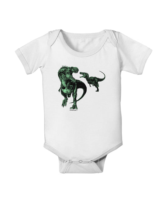 Jurassic Dinosaur Design 1 Baby Romper Bodysuit by TooLoud-Baby Romper-TooLoud-White-06-Months-Davson Sales
