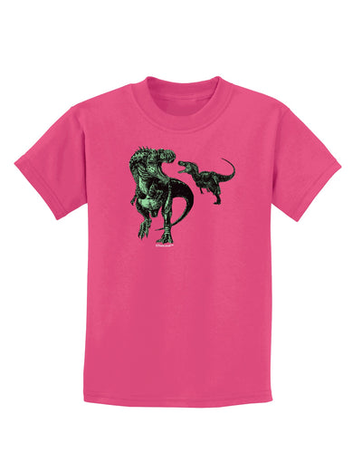 Jurassic Dinosaur Design 1 Childrens Dark T-Shirt by TooLoud-Childrens T-Shirt-TooLoud-Sangria-X-Small-Davson Sales