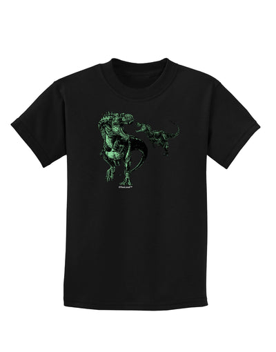 Jurassic Dinosaur Design 1 Childrens Dark T-Shirt by TooLoud-Childrens T-Shirt-TooLoud-Black-X-Small-Davson Sales