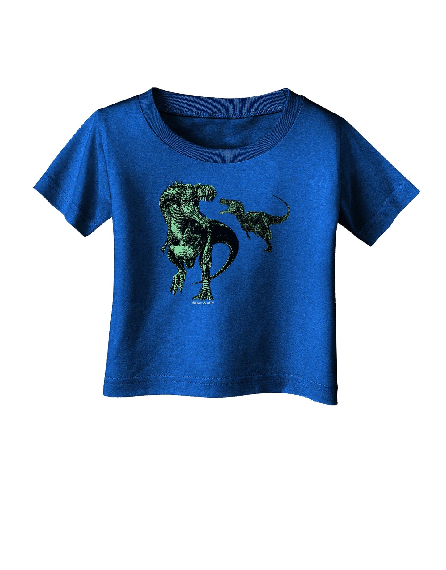 Jurassic Dinosaur Design 1 Infant T-Shirt Dark by TooLoud-Infant T-Shirt-TooLoud-Royal-Blue-06-Months-Davson Sales