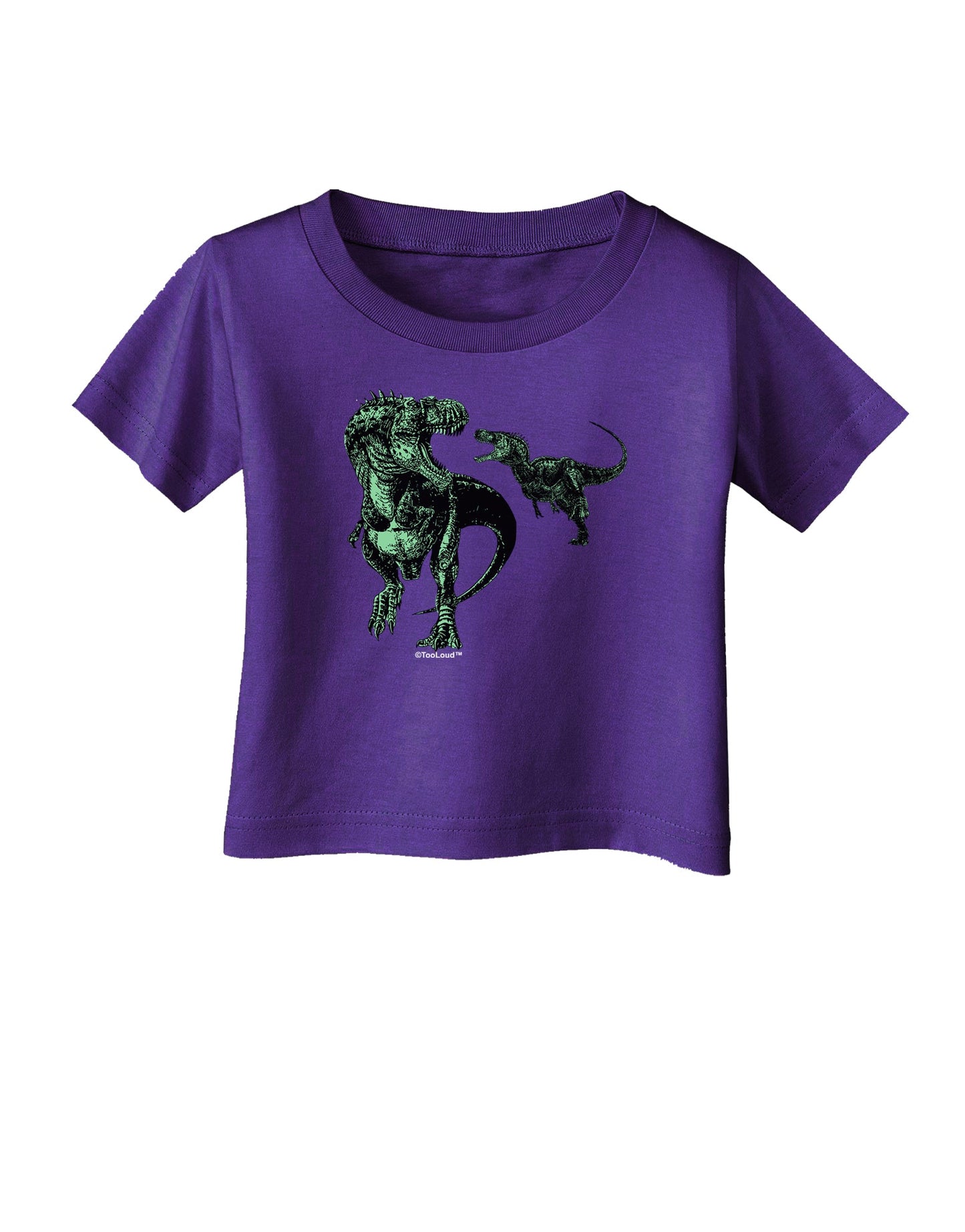 Jurassic Dinosaur Design 1 Infant T-Shirt Dark by TooLoud-Infant T-Shirt-TooLoud-Purple-06-Months-Davson Sales