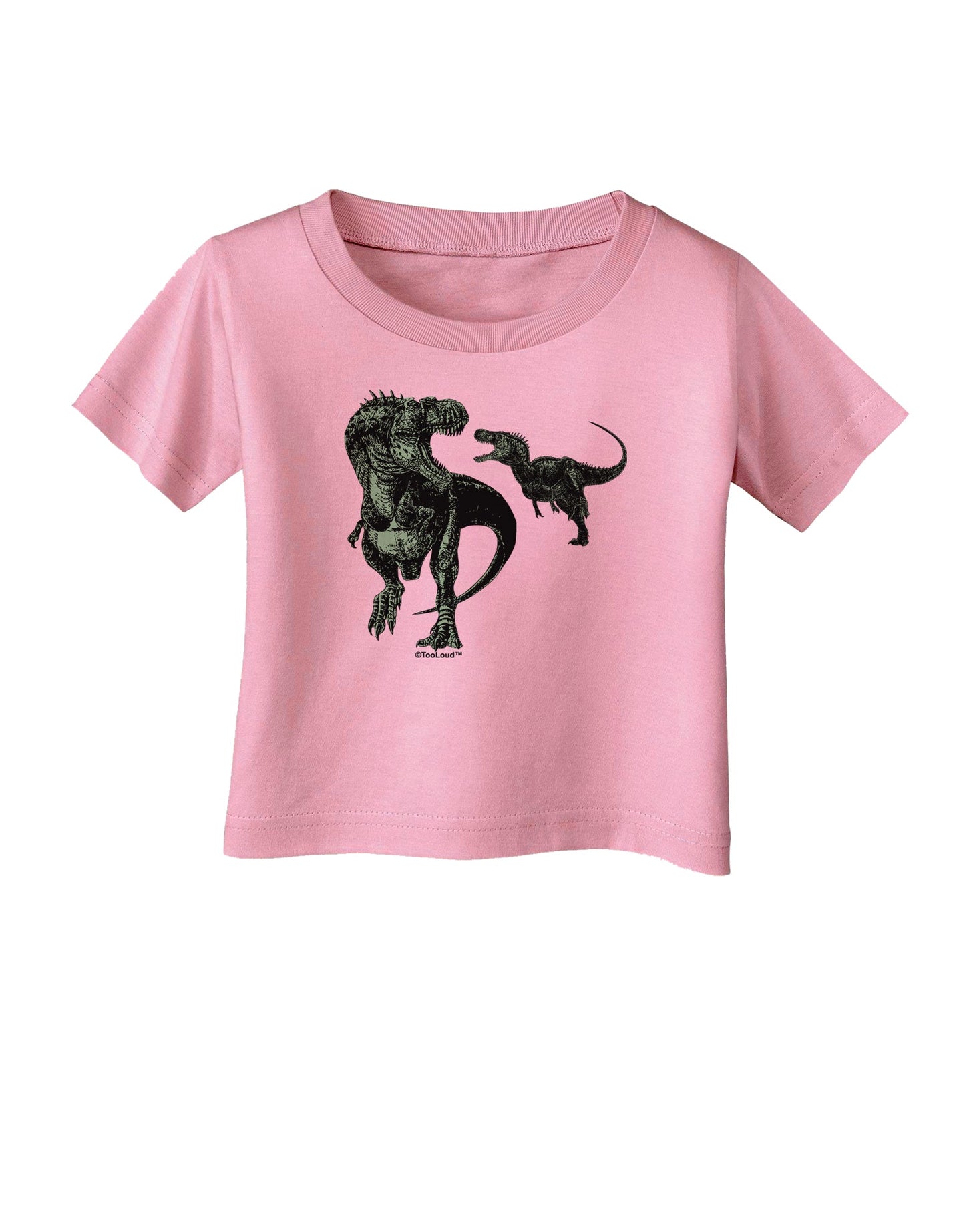 Jurassic Dinosaur Design 1 Infant T-Shirt by TooLoud-Infant T-Shirt-TooLoud-Candy-Pink-06-Months-Davson Sales