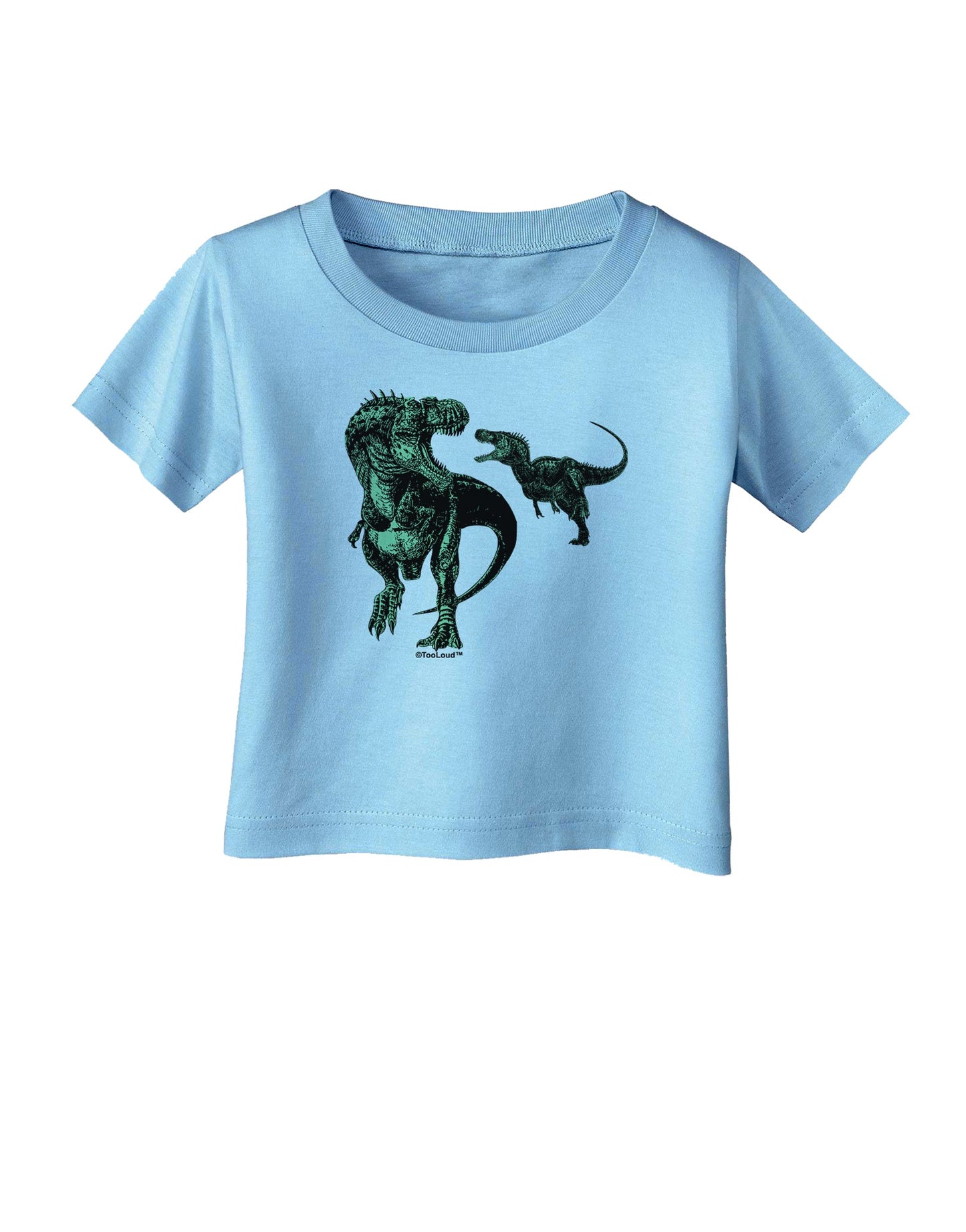 Jurassic Dinosaur Design 1 Infant T-Shirt by TooLoud-Infant T-Shirt-TooLoud-Aquatic-Blue-06-Months-Davson Sales