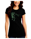 Jurassic Dinosaur Design 1 Juniors Crew Dark T-Shirt by TooLoud-T-Shirts Juniors Tops-TooLoud-Black-Juniors Fitted Small-Davson Sales