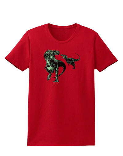 Jurassic Dinosaur Design 1 Womens Dark T-Shirt by TooLoud-Womens T-Shirt-TooLoud-Red-X-Small-Davson Sales