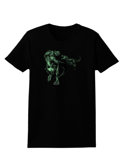 Jurassic Dinosaur Design 1 Womens Dark T-Shirt by TooLoud-Womens T-Shirt-TooLoud-Black-X-Small-Davson Sales