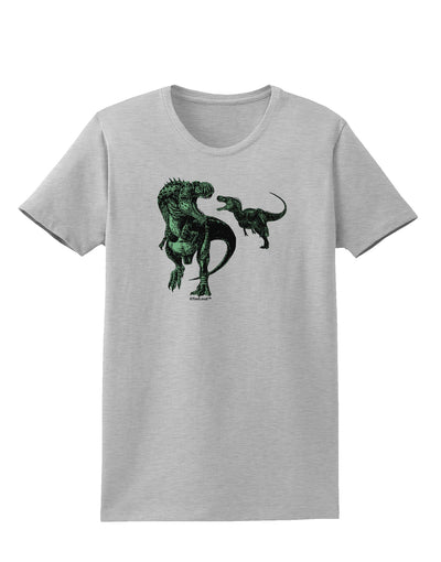 Jurassic Dinosaur Design 1 Womens T-Shirt by TooLoud-Womens T-Shirt-TooLoud-AshGray-X-Small-Davson Sales