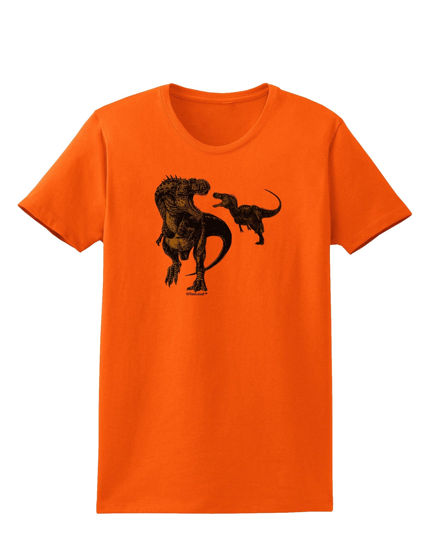 Jurassic Dinosaur Design 1 Womens T-Shirt by TooLoud-Womens T-Shirt-TooLoud-Orange-X-Small-Davson Sales