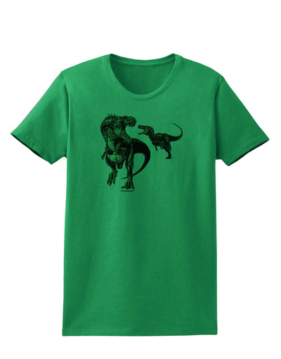 Jurassic Dinosaur Design 1 Womens T-Shirt by TooLoud-Womens T-Shirt-TooLoud-Kelly-Green-X-Small-Davson Sales