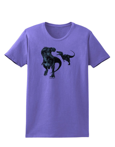 Jurassic Dinosaur Design 1 Womens T-Shirt by TooLoud-Womens T-Shirt-TooLoud-Violet-X-Small-Davson Sales