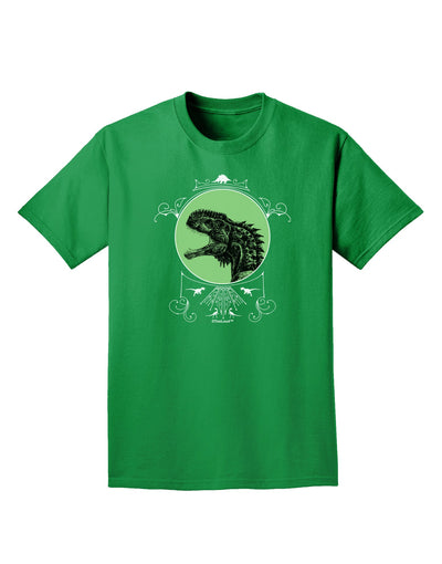 Jurassic Dinosaur Face Adult Dark T-Shirt by TooLoud-Mens T-Shirt-TooLoud-Kelly-Green-Small-Davson Sales