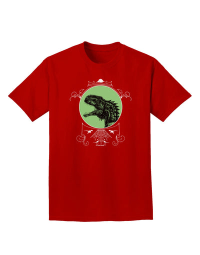 Jurassic Dinosaur Face Adult Dark T-Shirt by TooLoud-Mens T-Shirt-TooLoud-Red-Small-Davson Sales