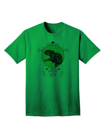 Jurassic Dinosaur Face Adult T-Shirt - A Captivating Addition to Your Wardrobe by TooLoud-Mens T-shirts-TooLoud-Kelly-Green-Small-Davson Sales