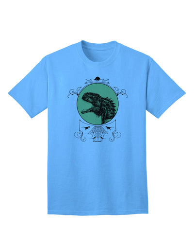 Jurassic Dinosaur Face Adult T-Shirt - A Captivating Addition to Your Wardrobe by TooLoud-Mens T-shirts-TooLoud-Aquatic-Blue-Small-Davson Sales