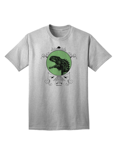 Jurassic Dinosaur Face Adult T-Shirt - A Captivating Addition to Your Wardrobe by TooLoud-Mens T-shirts-TooLoud-AshGray-Small-Davson Sales