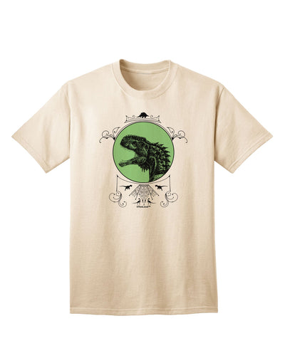 Jurassic Dinosaur Face Adult T-Shirt - A Captivating Addition to Your Wardrobe by TooLoud-Mens T-shirts-TooLoud-Natural-Small-Davson Sales