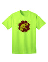 Jurassic Dinosaur Face Blood Splatter Adult T-Shirt - A Captivating Addition to Your Wardrobe by TooLoud-Mens T-shirts-TooLoud-Neon-Green-Small-Davson Sales