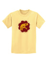 Jurassic Dinosaur Face Blood Splatter Childrens T-Shirt by TooLoud-Childrens T-Shirt-TooLoud-Daffodil-Yellow-X-Small-Davson Sales