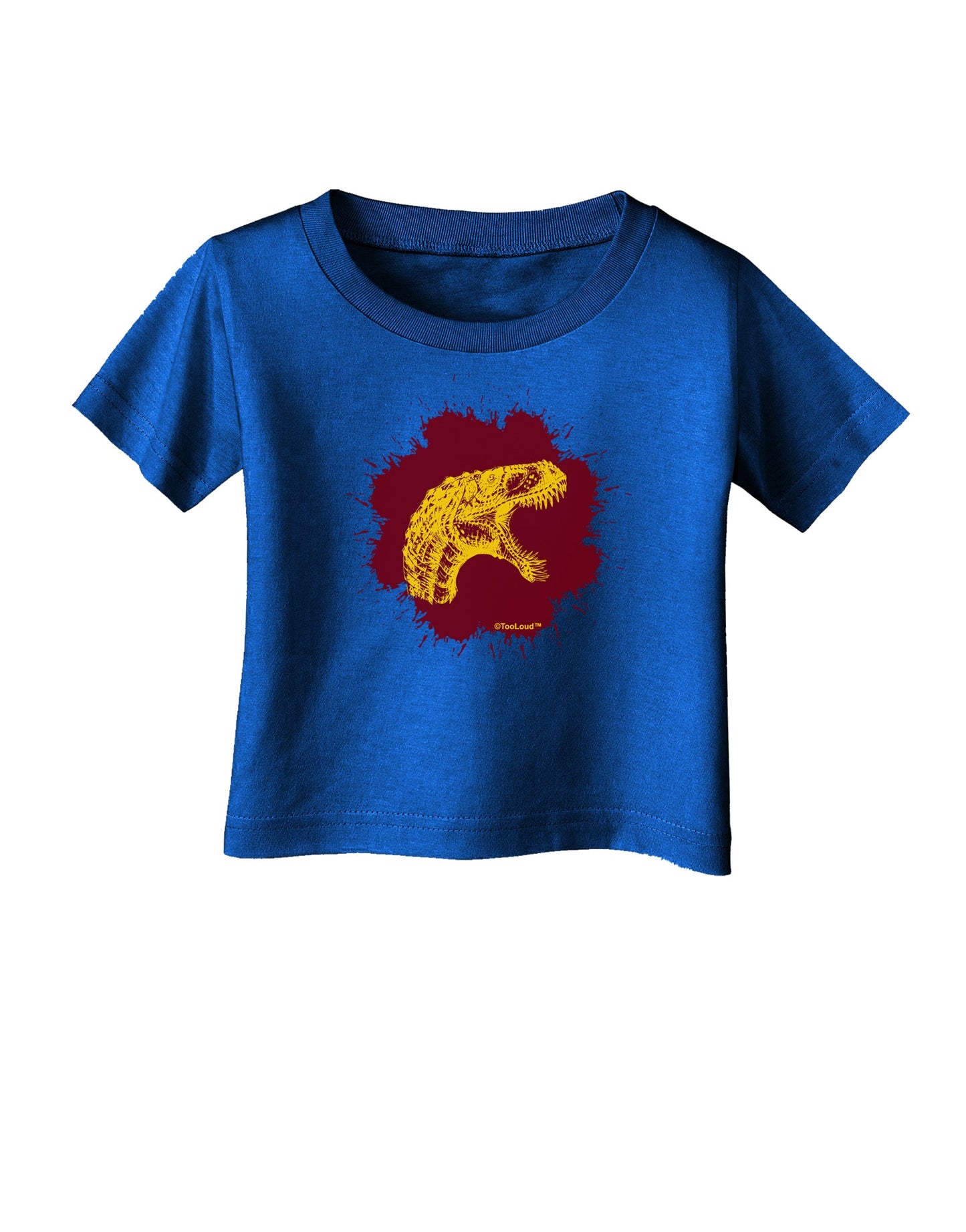 Jurassic Dinosaur Face Blood Splatter Infant T-Shirt Dark by TooLoud-Infant T-Shirt-TooLoud-Royal-Blue-06-Months-Davson Sales