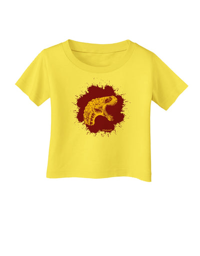 Jurassic Dinosaur Face Blood Splatter Infant T-Shirt by TooLoud-Infant T-Shirt-TooLoud-Yellow-06-Months-Davson Sales