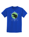 Jurassic Dinosaur Face Childrens Dark T-Shirt by TooLoud-Childrens T-Shirt-TooLoud-Royal-Blue-X-Small-Davson Sales