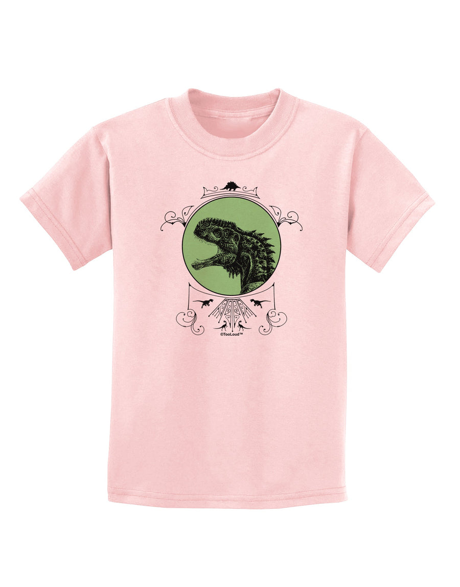 Jurassic Dinosaur Face Childrens T-Shirt by TooLoud-Childrens T-Shirt-TooLoud-White-X-Small-Davson Sales