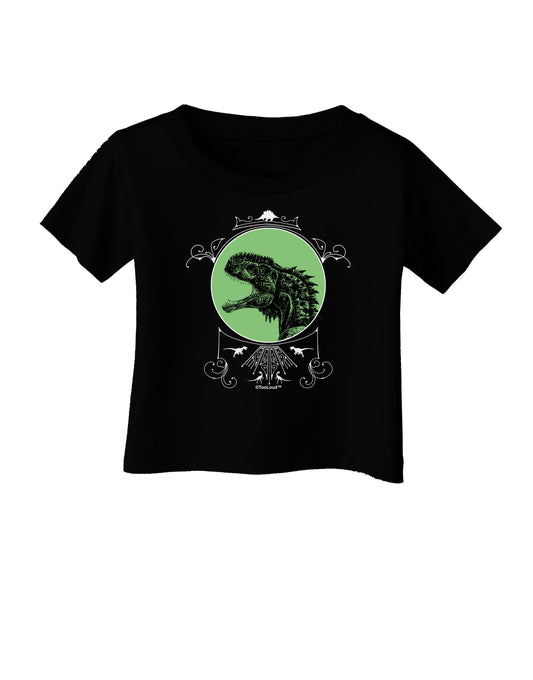 Jurassic Dinosaur Face Infant T-Shirt Dark by TooLoud-Infant T-Shirt-TooLoud-Black-06-Months-Davson Sales
