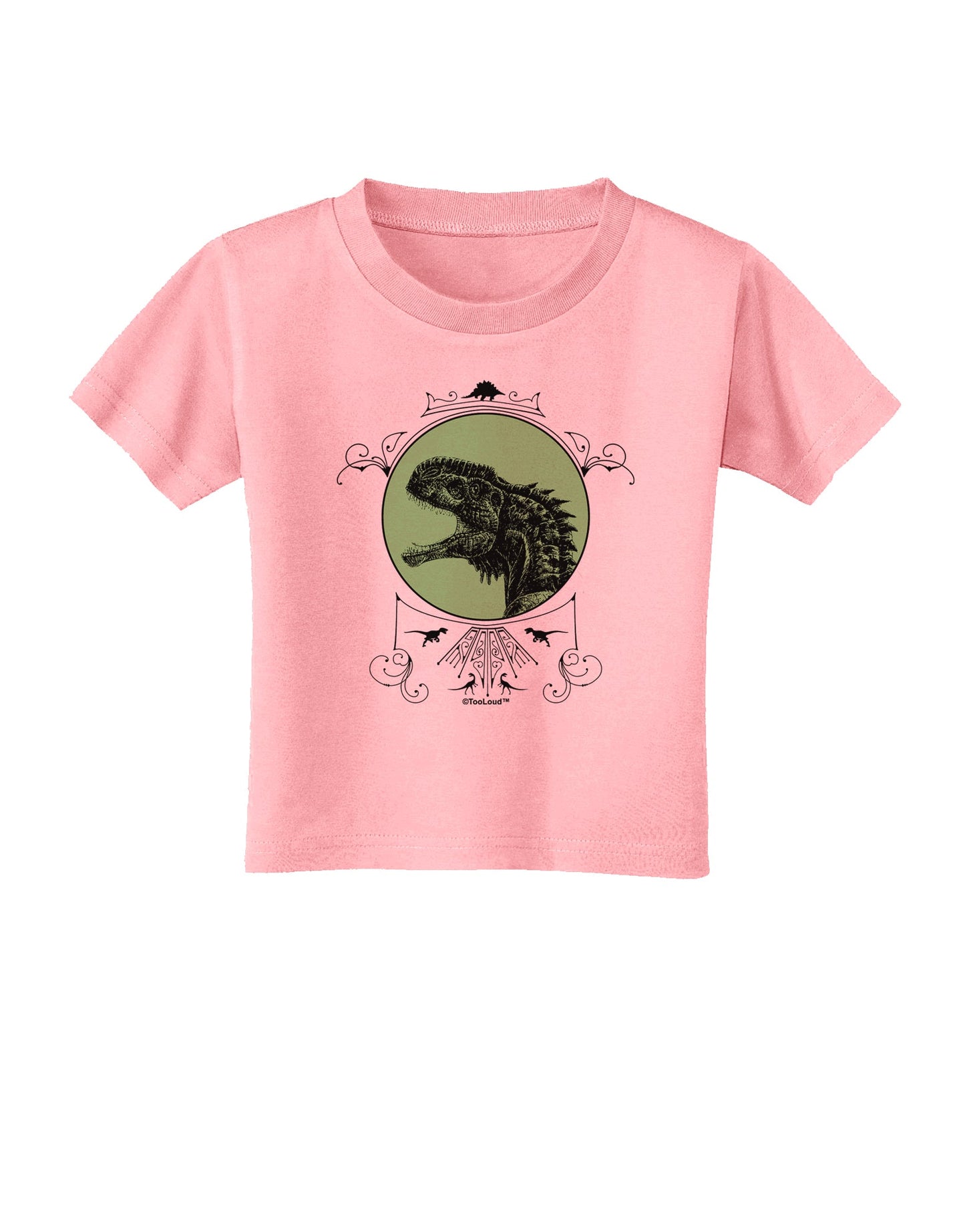 Jurassic Dinosaur Face Toddler T-Shirt by TooLoud-Toddler T-Shirt-TooLoud-Candy-Pink-2T-Davson Sales
