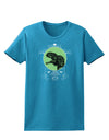 Jurassic Dinosaur Face Womens Dark T-Shirt by TooLoud-Womens T-Shirt-TooLoud-Turquoise-X-Small-Davson Sales