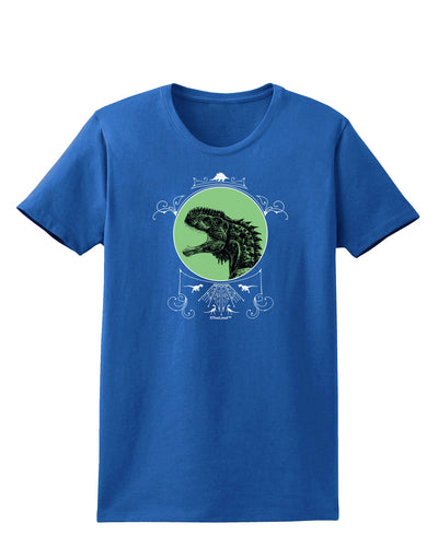 Jurassic Dinosaur Face Womens Dark T-Shirt by TooLoud-Womens T-Shirt-TooLoud-Royal-Blue-X-Small-Davson Sales