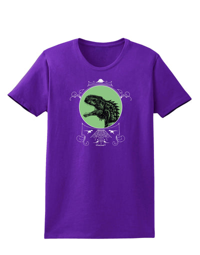 Jurassic Dinosaur Face Womens Dark T-Shirt by TooLoud-Womens T-Shirt-TooLoud-Purple-X-Small-Davson Sales