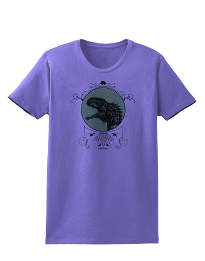 Jurassic Dinosaur Face Womens T-Shirt by TooLoud-Womens T-Shirt-TooLoud-Violet-X-Small-Davson Sales