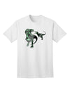 Jurassic Dinosaur Metallic - Silver Adult T-Shirt: A Captivating Addition to Your Wardrobe by TooLoud-Mens T-shirts-TooLoud-White-Small-Davson Sales