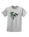 Jurassic Dinosaur Metallic - Silver Childrens T-Shirt by TooLoud-Childrens T-Shirt-TooLoud-AshGray-X-Small-Davson Sales